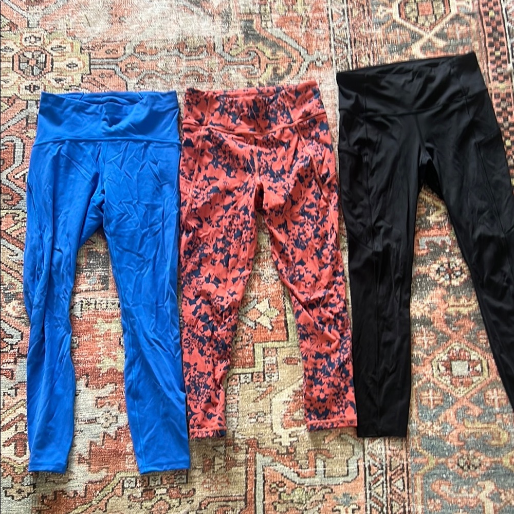 Lululemon leggings size 6, lot of 3